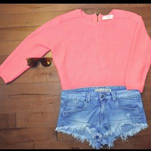 ZARA neon knit